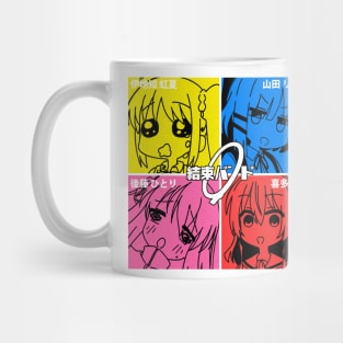 Kessoku Band with Funny Expressions Mug